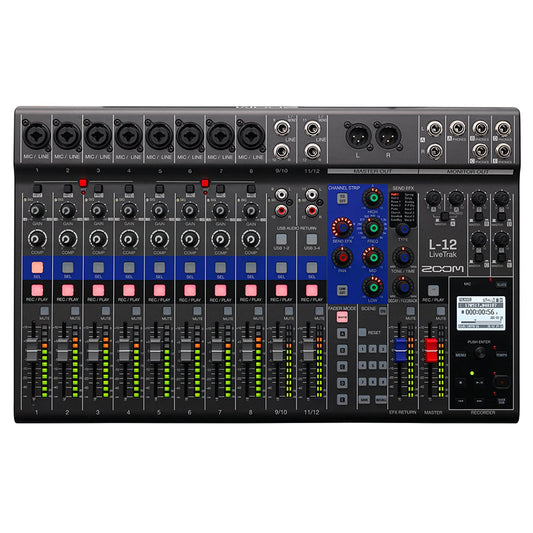 Zoom LiveTrak L-12 USB Audio Interface Digital Mixer Pro Audio / Mixers