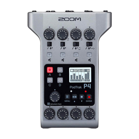 Zoom PodTrak P4 4 Input Podcast Recorder Pro Audio / Portable Recorders