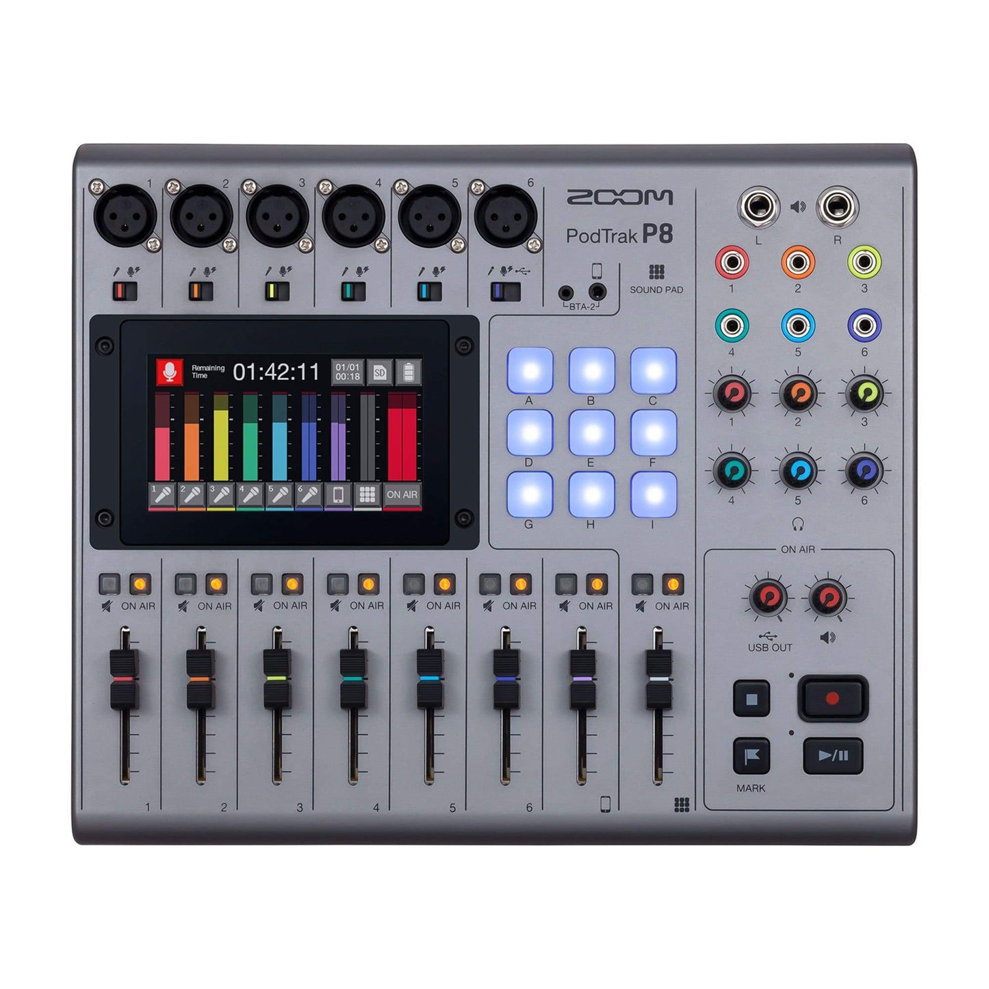 Zoom PodTrak P8 8 Input Podcast Recorder Pro Audio / Recording