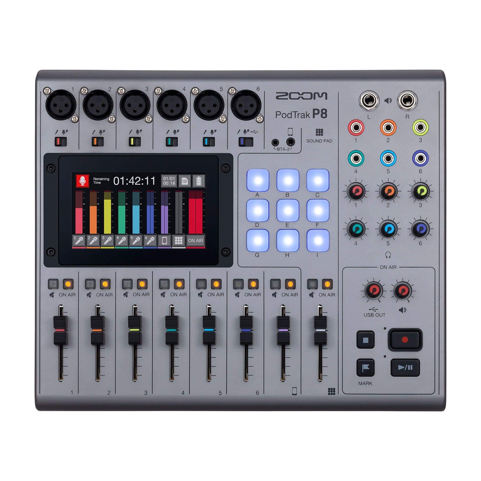 Zoom PodTrak P8 8 Input Podcast Recorder Pro Audio / Recording