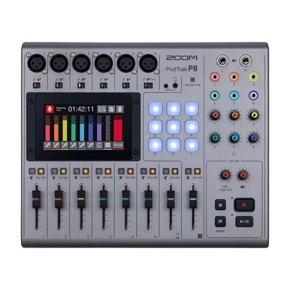 Zoom PodTrak P8 8 Input Podcast Recorder Pro Audio / Recording